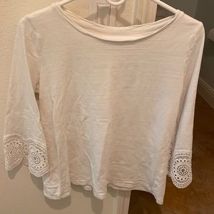 LOFT White cotton top